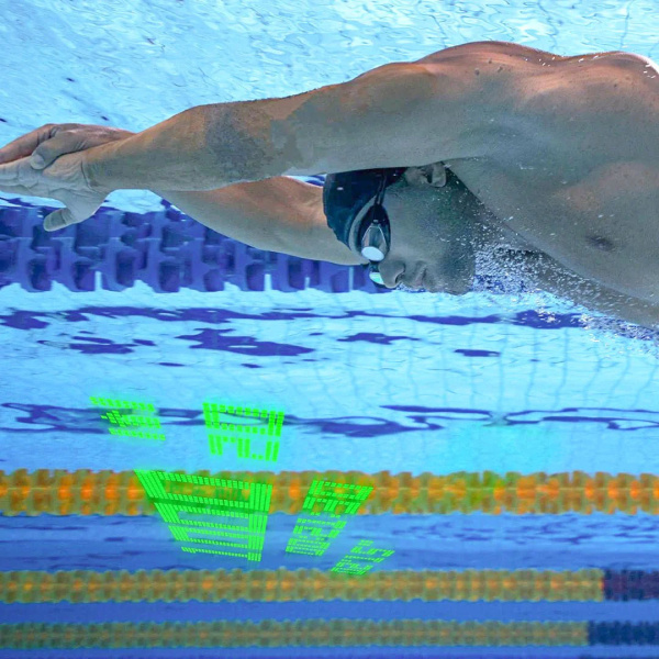 Смарт очки для плавания Holoswim 2s (прозрачные линзы; Black)